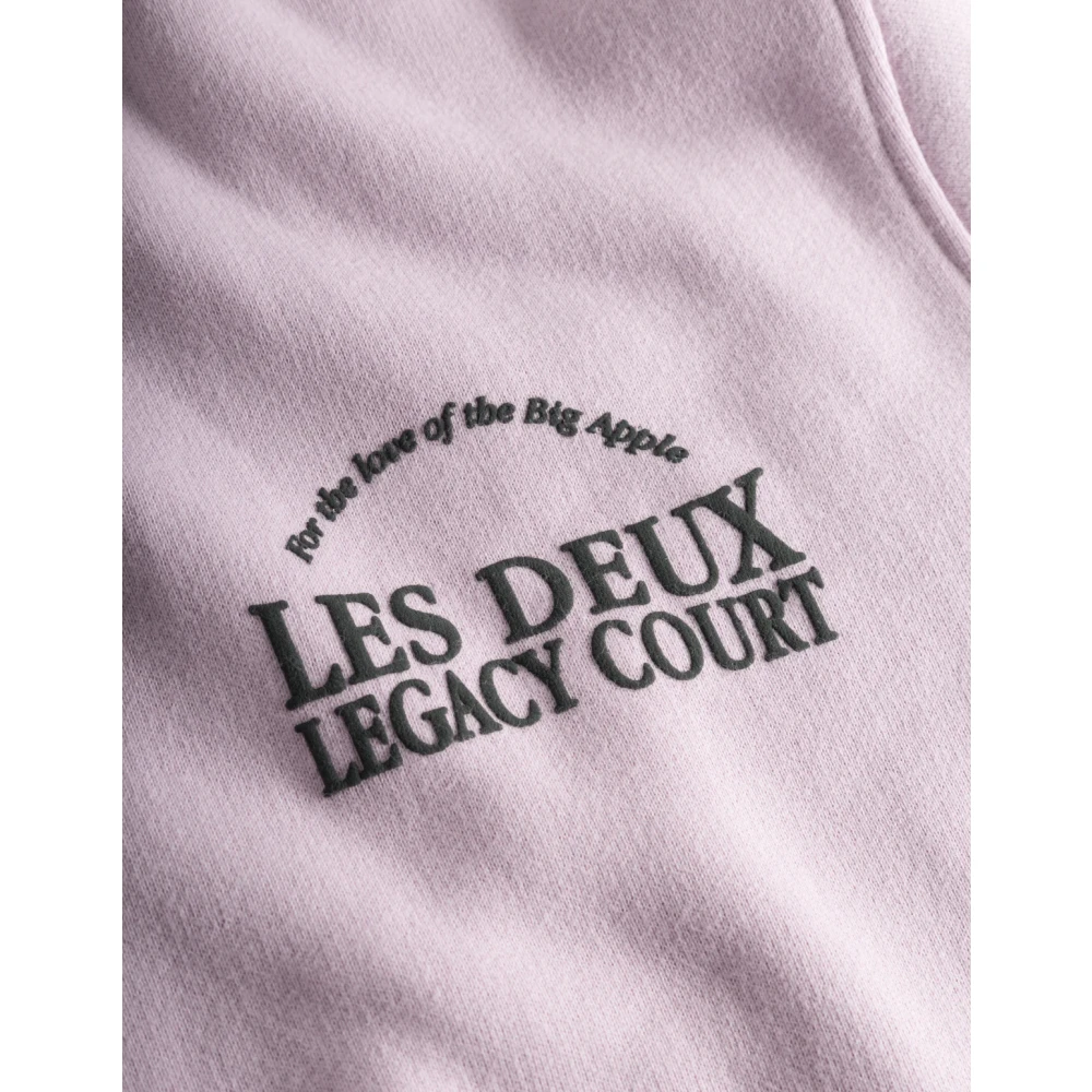 Les Deux Legacy Court Sweatshirt met waterverfprint Pink Heren