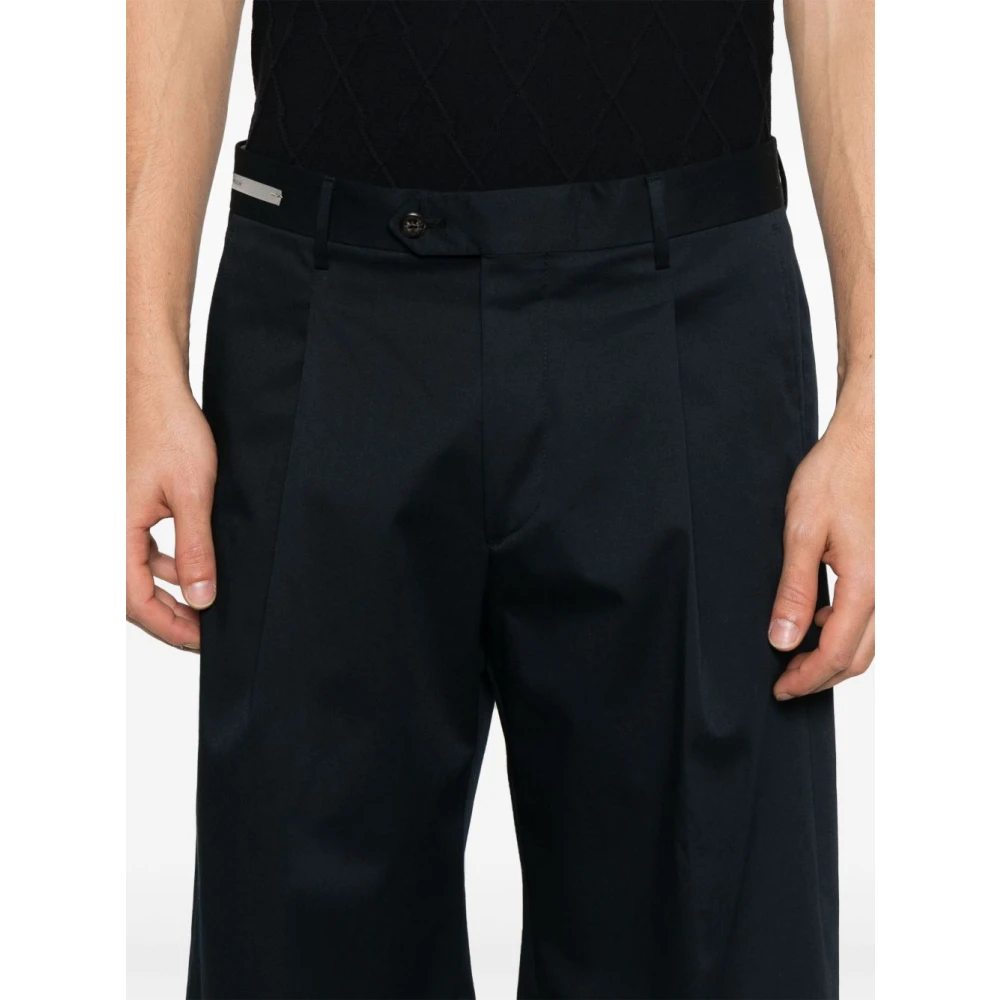 Corneliani Blauwe Broek voor Mannen Blue Heren