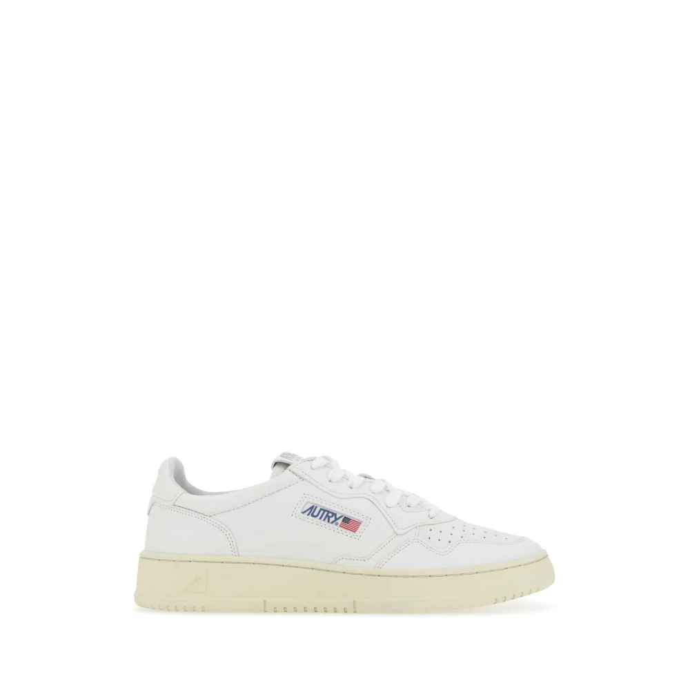 Autry Men's White Sneakers, 12 Uk, Medalist Low Trainers