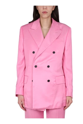 Soft Fluid Twill Boyfriend DB Jacket