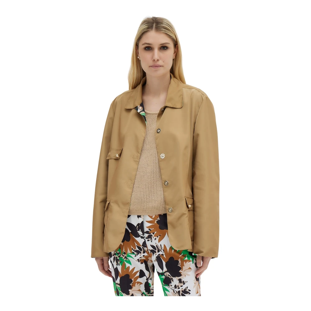 Giorgio Grati Omkeerbare Jungle Glamour Jas Brown Dames