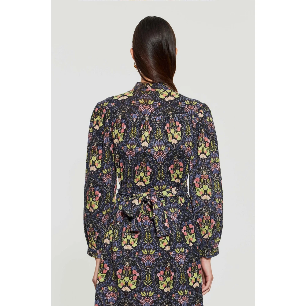 Antik batik Eros print jurk Multicolor Dames