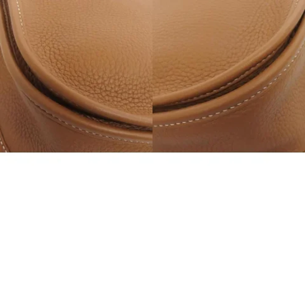 Hermès Vintage Pre-owned Fabric shoulder-bags Brown Dames