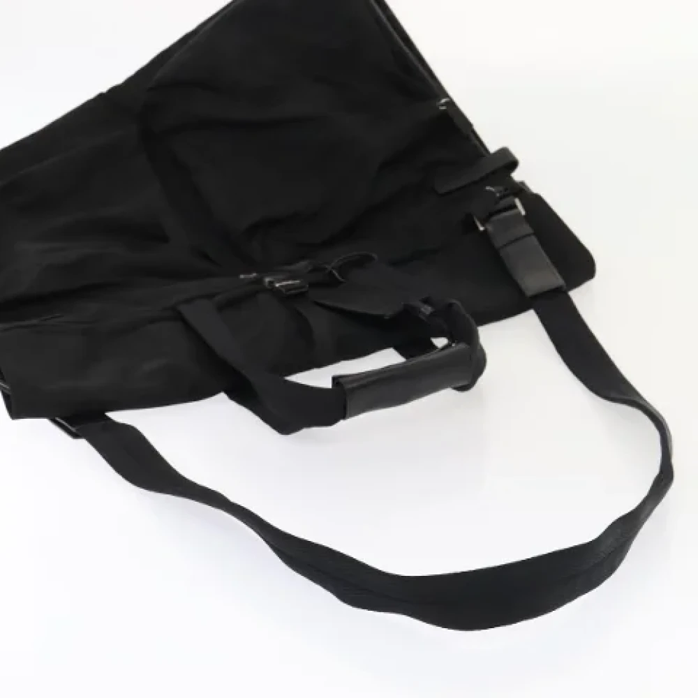 Prada Vintage Pre-owned Leather travel-bags Black Dames