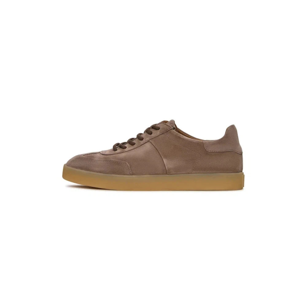 Cesare Gaspari Klassieke suède lage sneakers – Dames Schoenen Beige