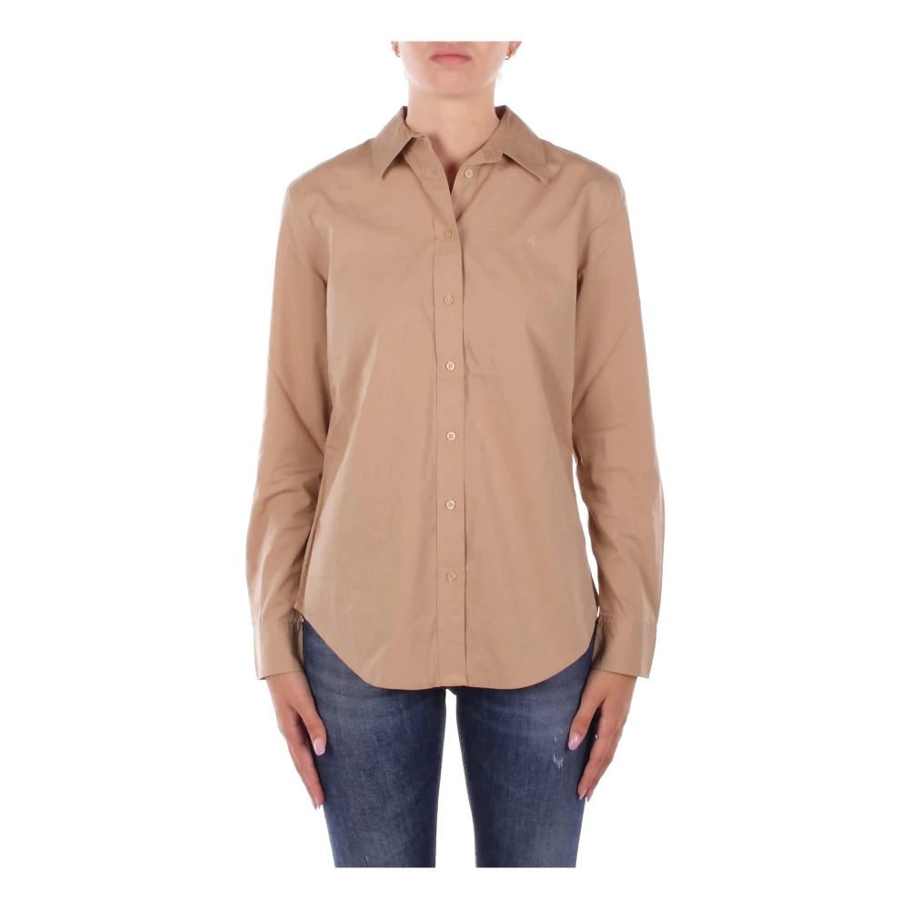 Ralph Lauren Donna Marrone Camicette L, New,