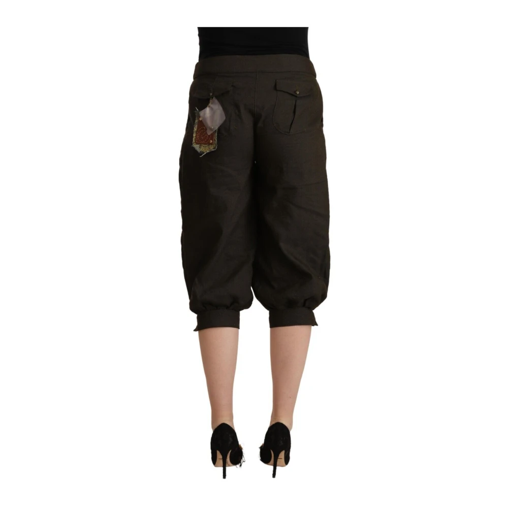 Gianfranco Ferré Bruine Geknipte Harem Broek Brown Dames