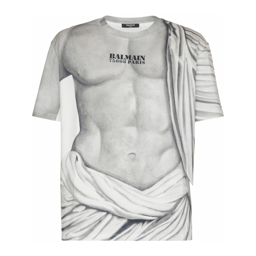 Balmain - Tops > T-Shirts - Gray - Balmain - Modalova