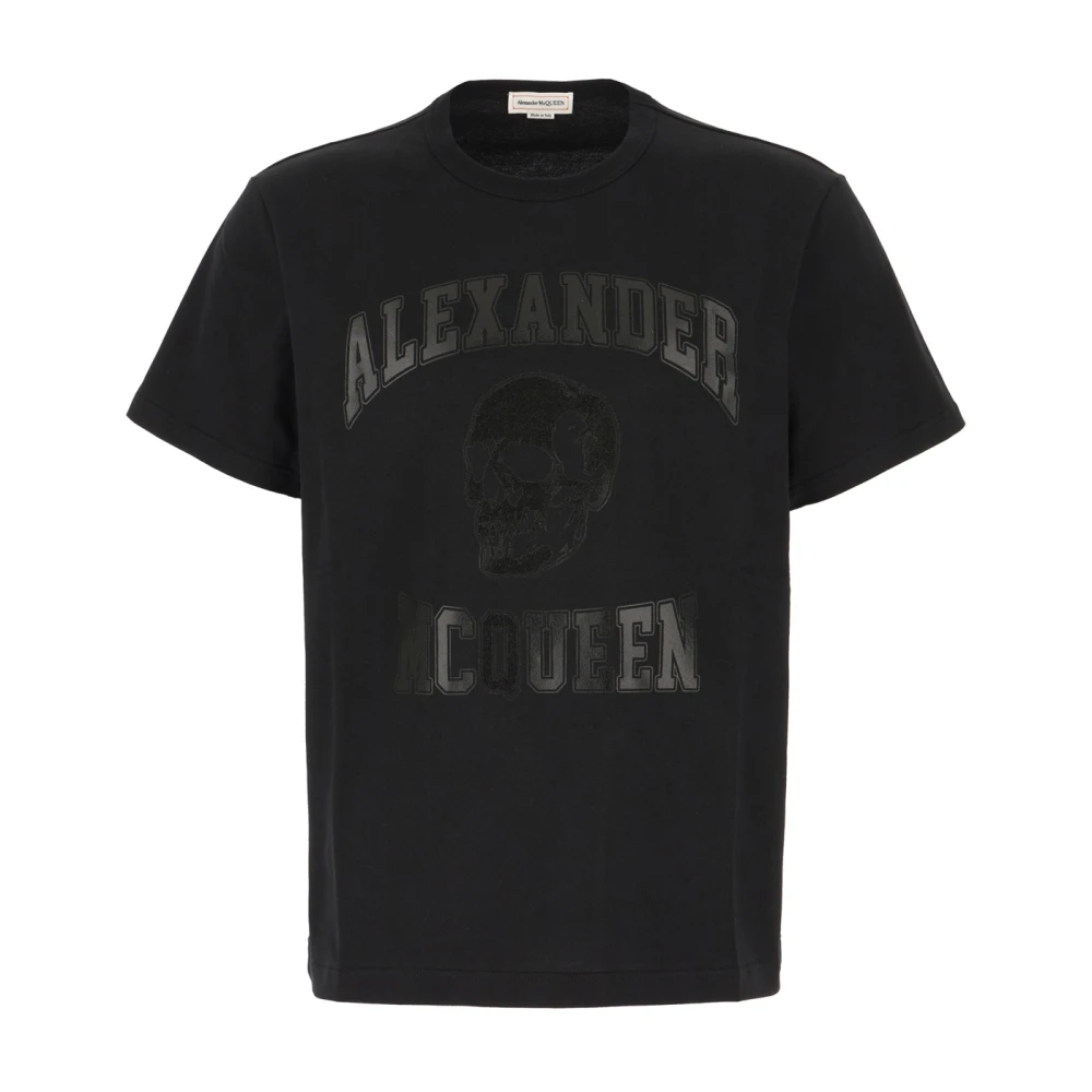 Alexander Mcqueen Men's Black T-Shirts, S, T-Shirt