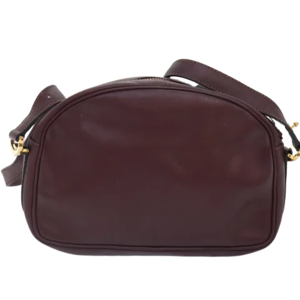 Cartier Vintage Pre-owned Leather shoulder-bags Red Dames