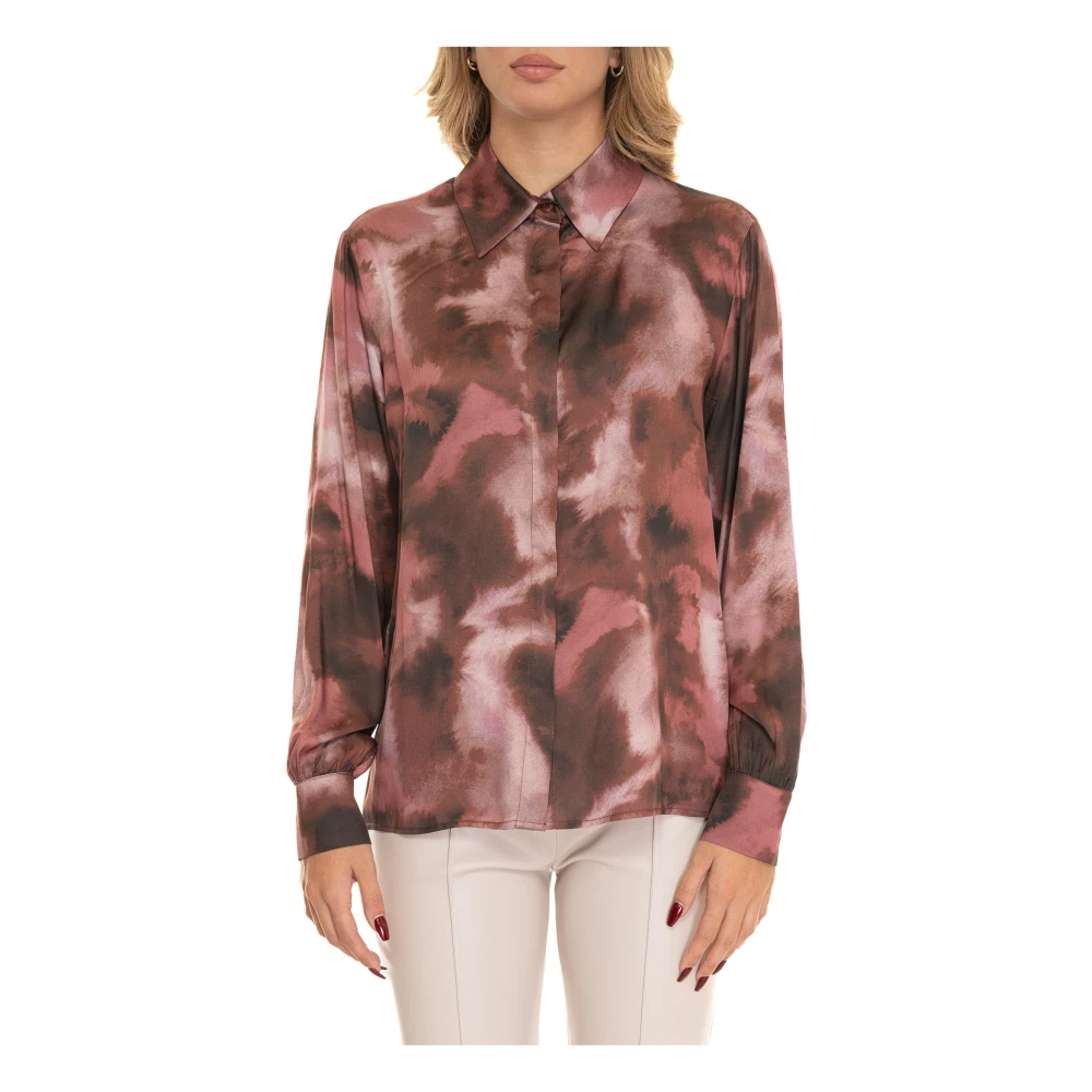 Liu Jo Blouse met tegeldruk en magneetsluiting Pink Dames