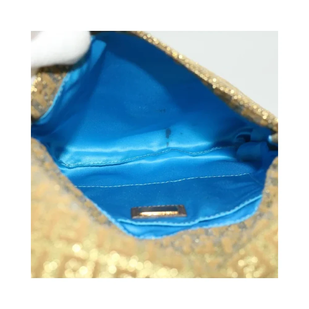 Fendi Vintage Pre-owned Canvas fendi-bags Yellow Dames