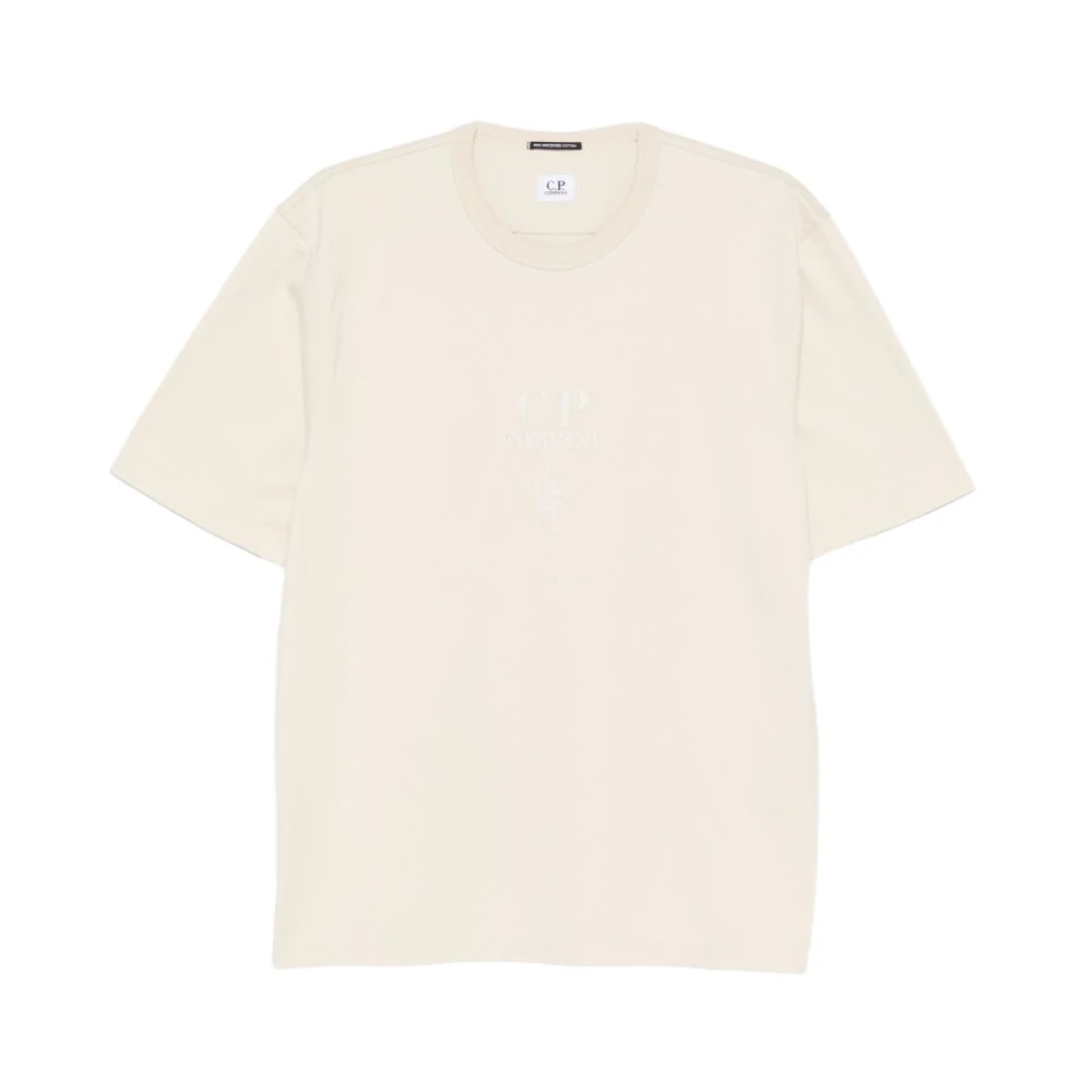 C.p. Company Men's Beige Ts120a T-Shirt - T-Shirts - M - Tops