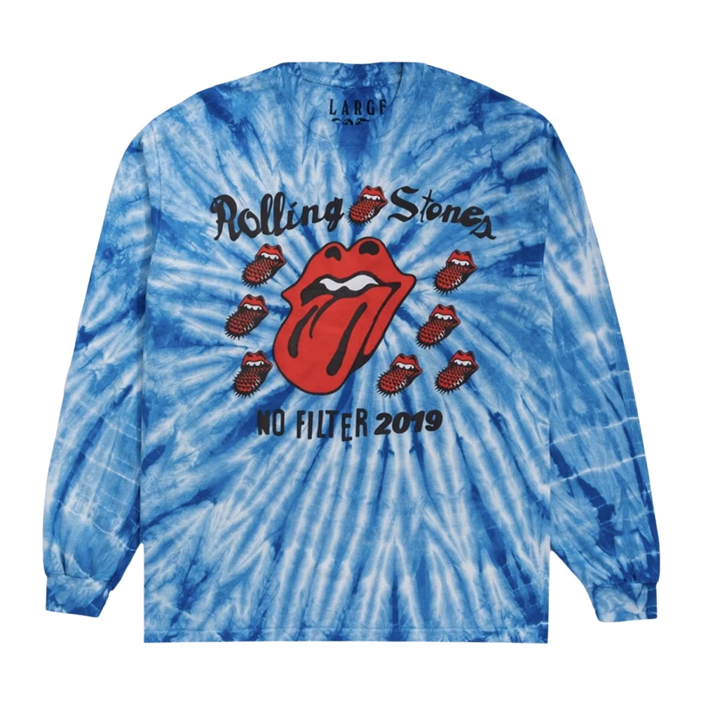 Cactus Plant Flea Market Beperkte oplage Rolling Stones Tour T-shirt Blue Heren