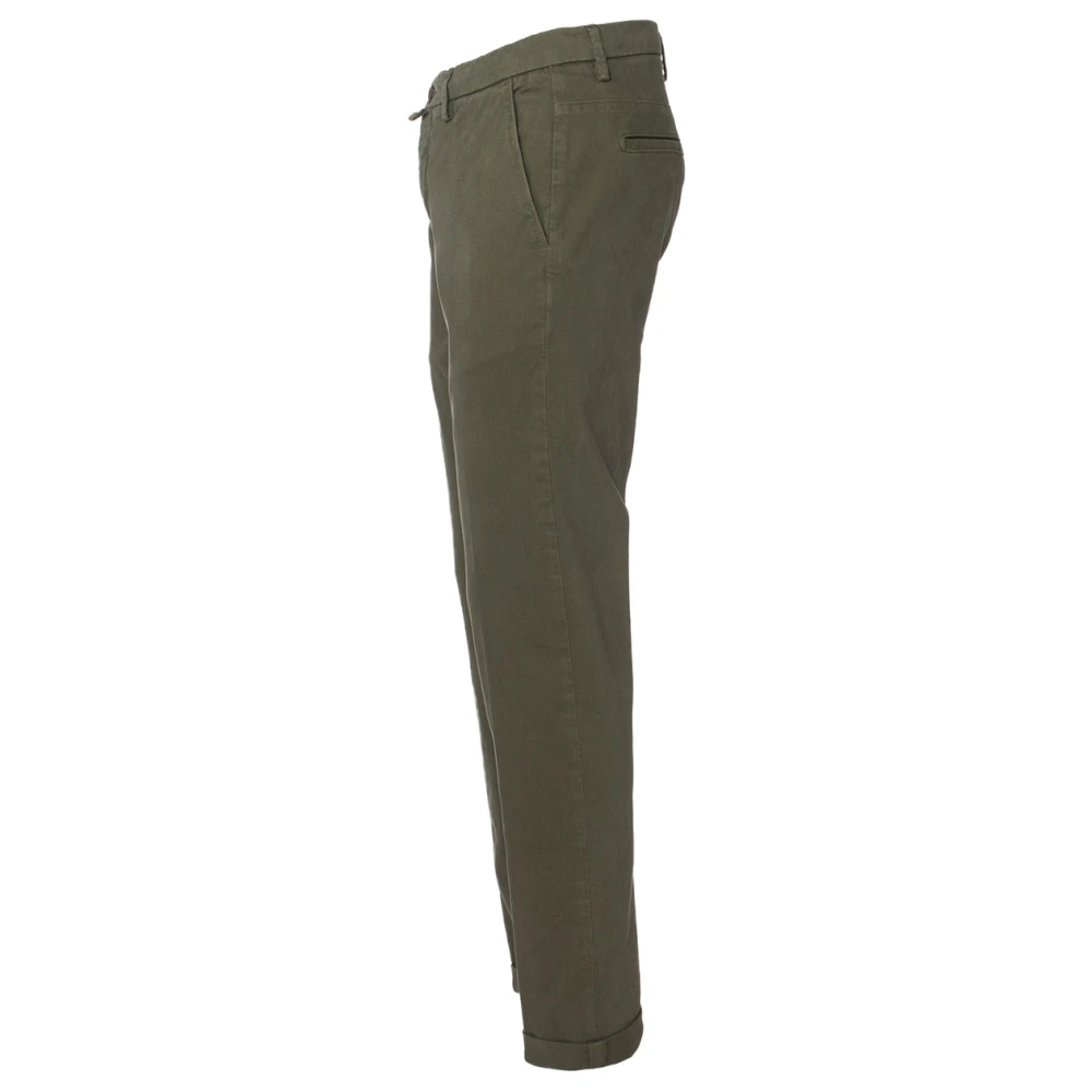Siviglia Katoenen broek met norHeren pasvorm Green Heren