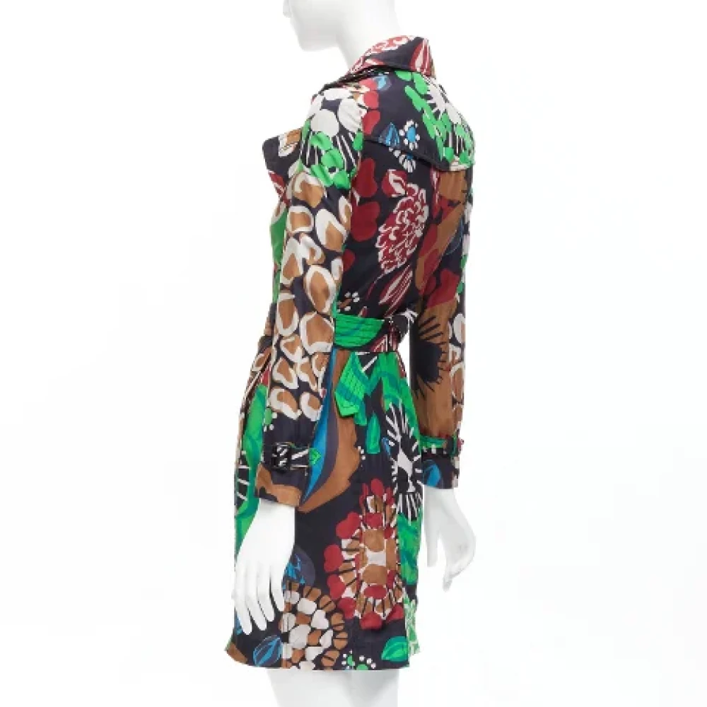 Burberry Vintage Pre-owned Silk outerwear Multicolor Dames