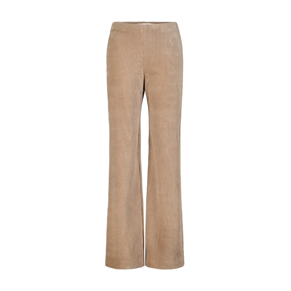 RAFFAELLO ROSSI Corduroy Elastische Taille Broek Brown Dames