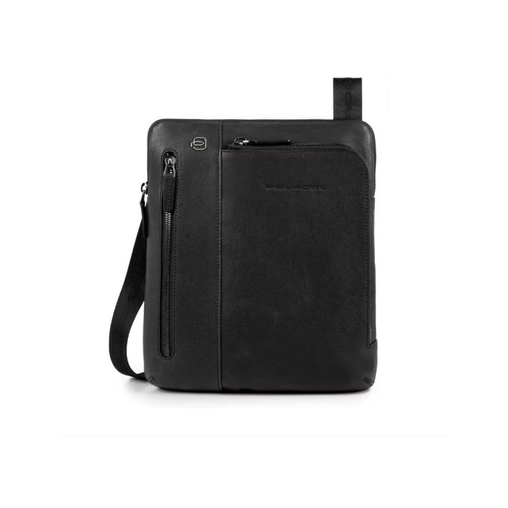 Piquadro Mænd Sort Taske, Herre, One Size, Uld, Skuldertaske Ipad Air/Ipad Pro 9.7