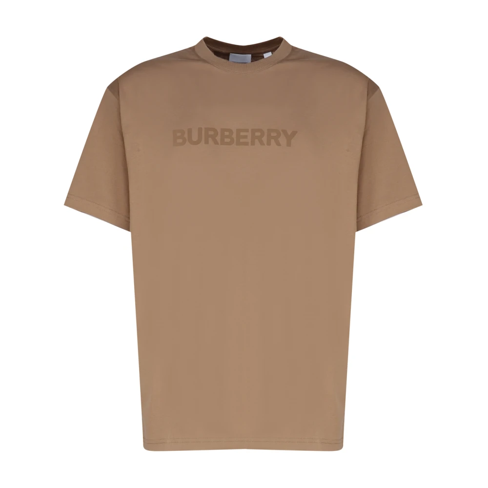 Burberry Beige Katoenen T-shirts en Polos Brown Heren
