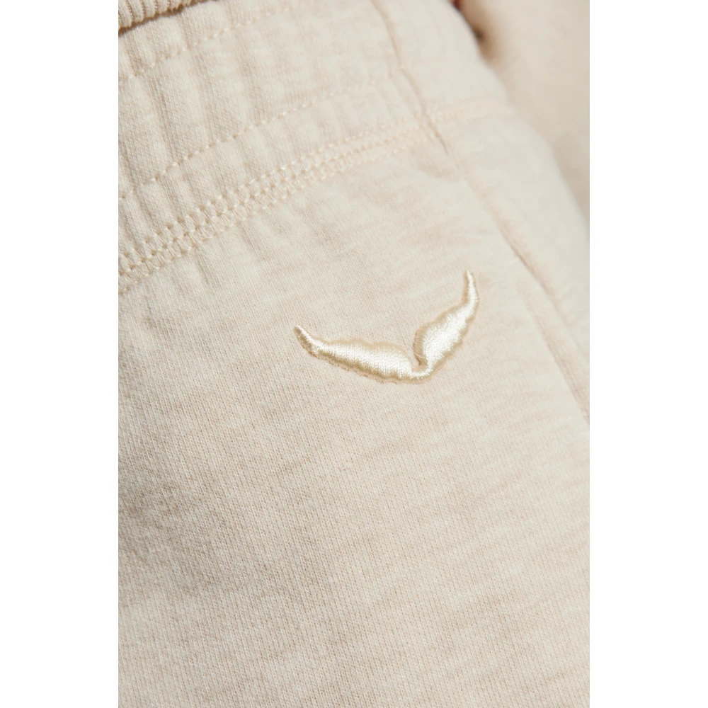Zadig & Voltaire Sweatpants Sofia Beige Dames