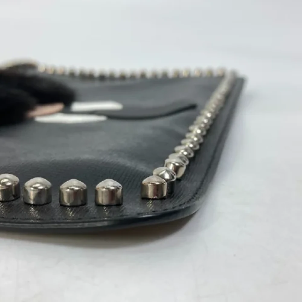 Fendi Vintage Pre-owned Fur clutches Black Dames