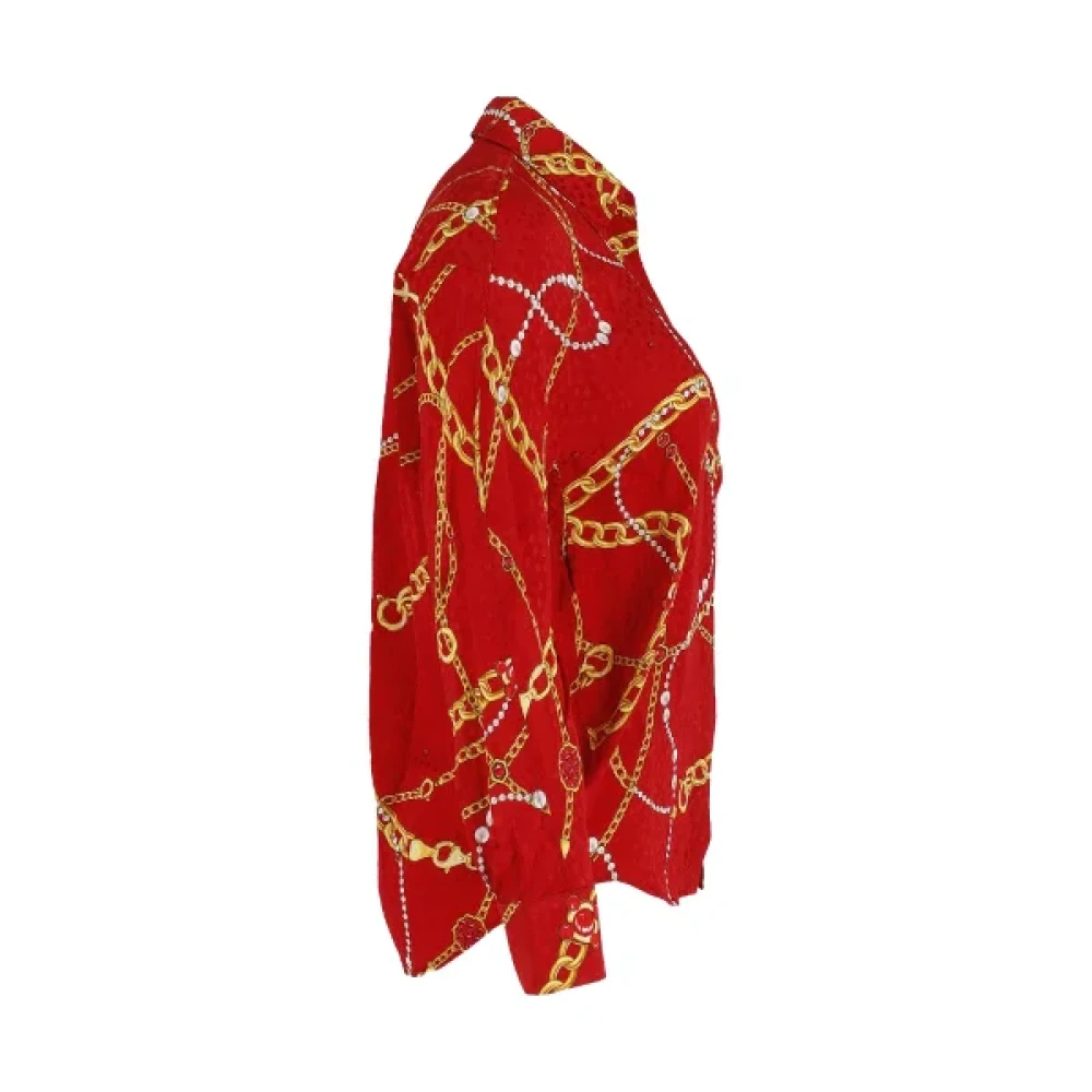 Balenciaga Vintage Pre-owned Silk tops Red Dames