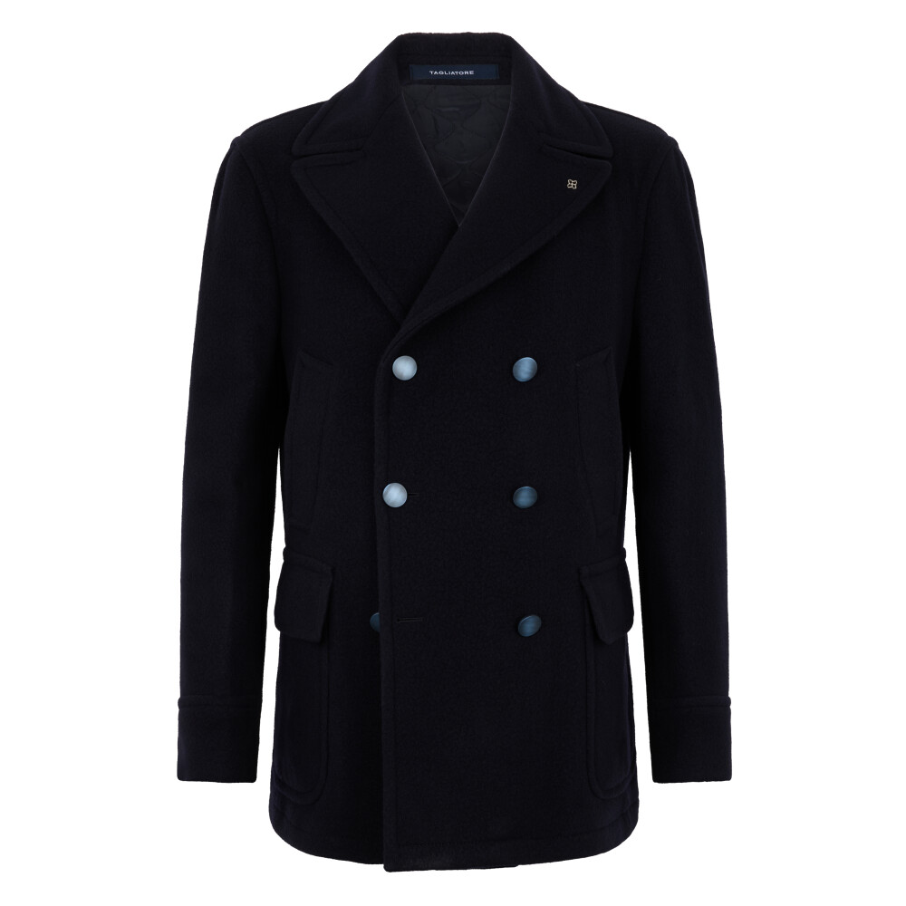 【関税込み】TAGLIATORE Coats Tagliatore double-breasted Coat | Grey | FARFETCH ID