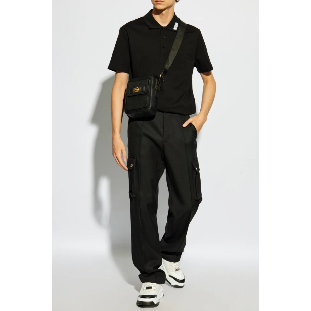 Versace Polo met logo Black Heren