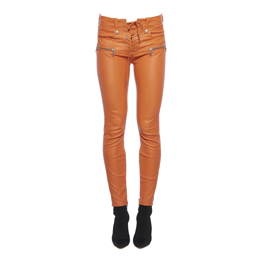 Unravel Project Slim-fit broek Orange Dames