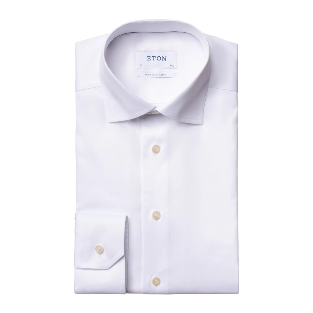 Eton Slim Fit Wit Business Overhemd White Heren