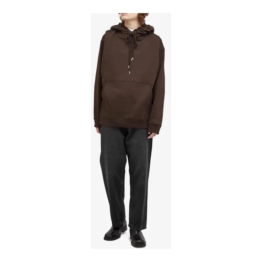 Dries Van Noten Haxel Hoodie in Choco Bruin Brown Heren