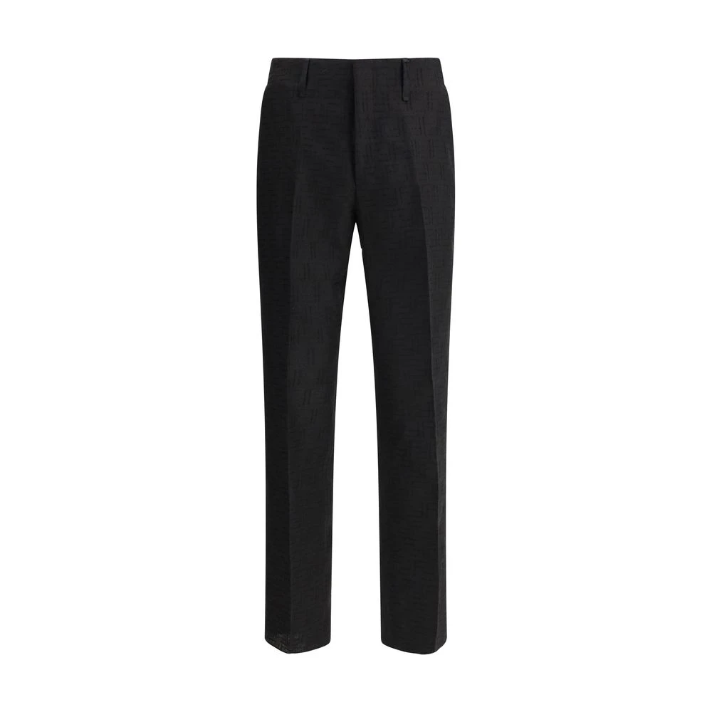 Fendi Hombre Negro Pantalones, : Mediano