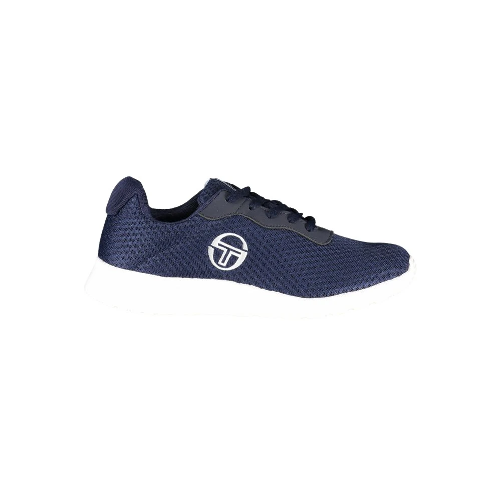 Sergio Tacchini Men's Blue Sporty Sneakers With Embroidered Details