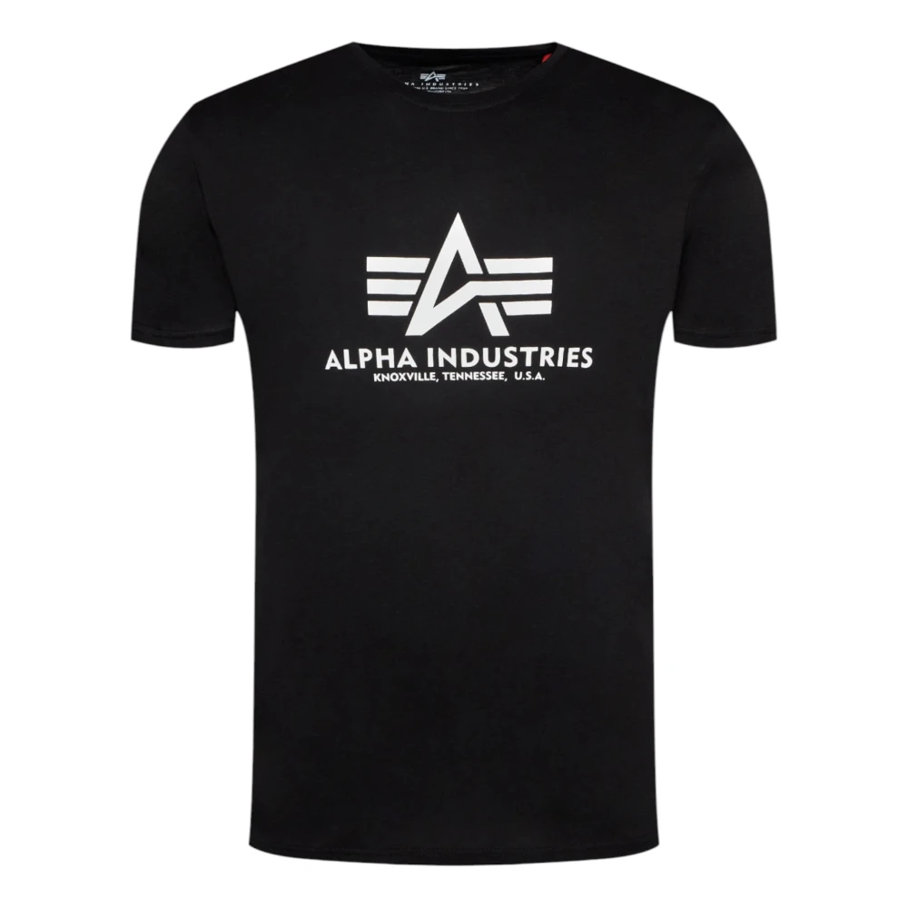 alpha industries Katoenen T-shirt Regular Fit Pak Black Heren