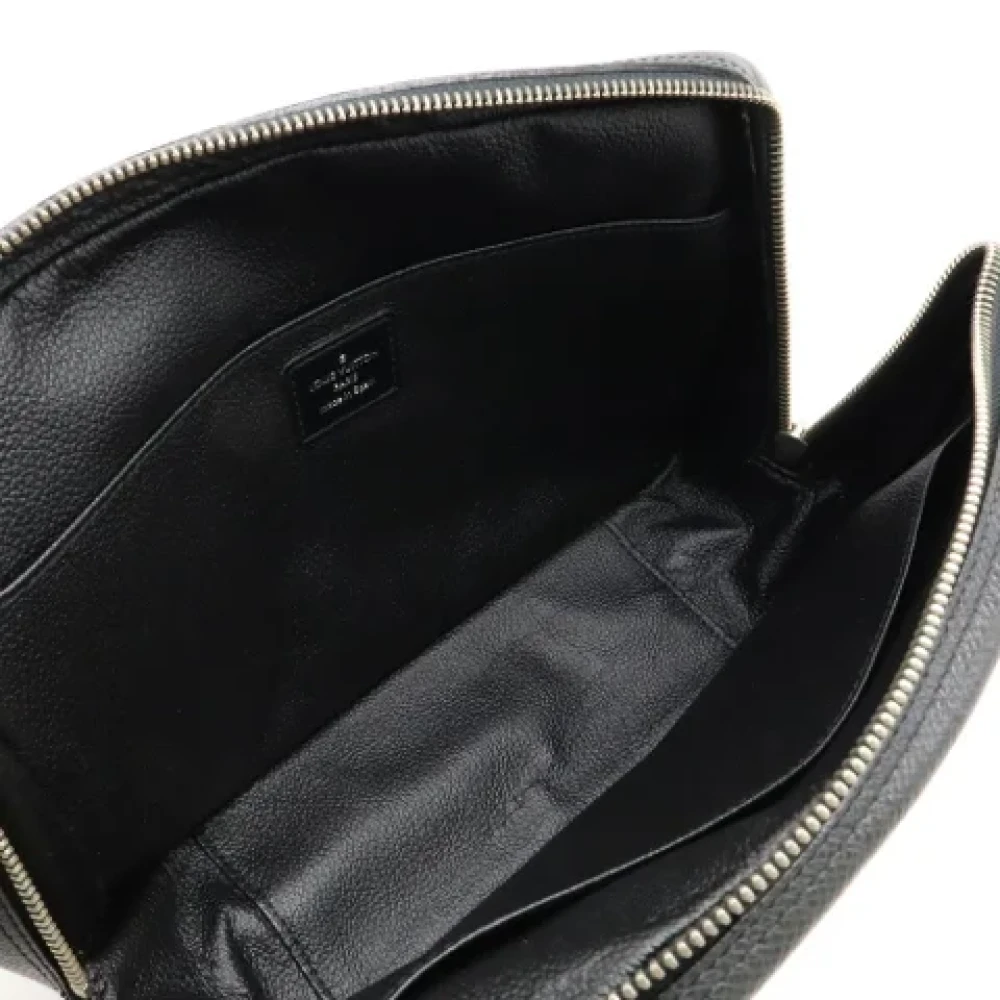 Louis Vuitton Vintage Pre-owned Leather travel-bags Black Dames