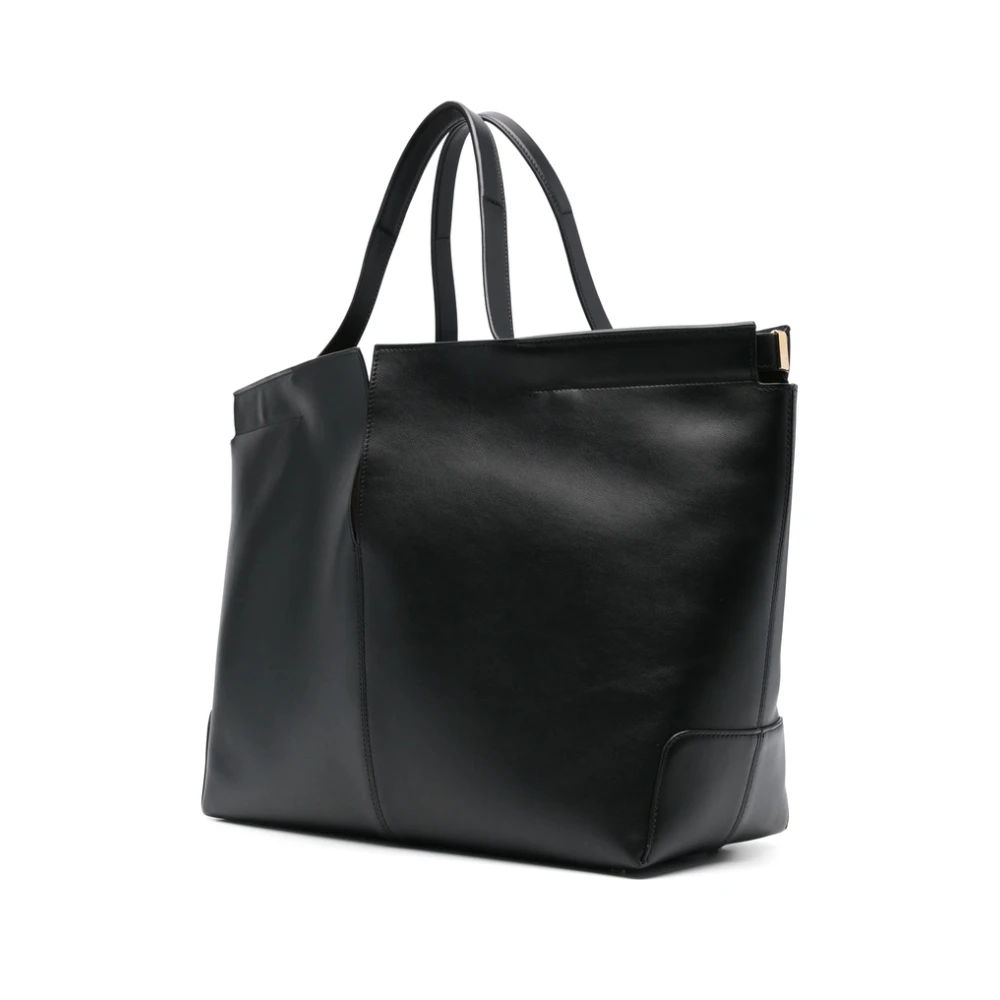 TOD'S Zwarte Tas met Platte Handvatten Black Dames