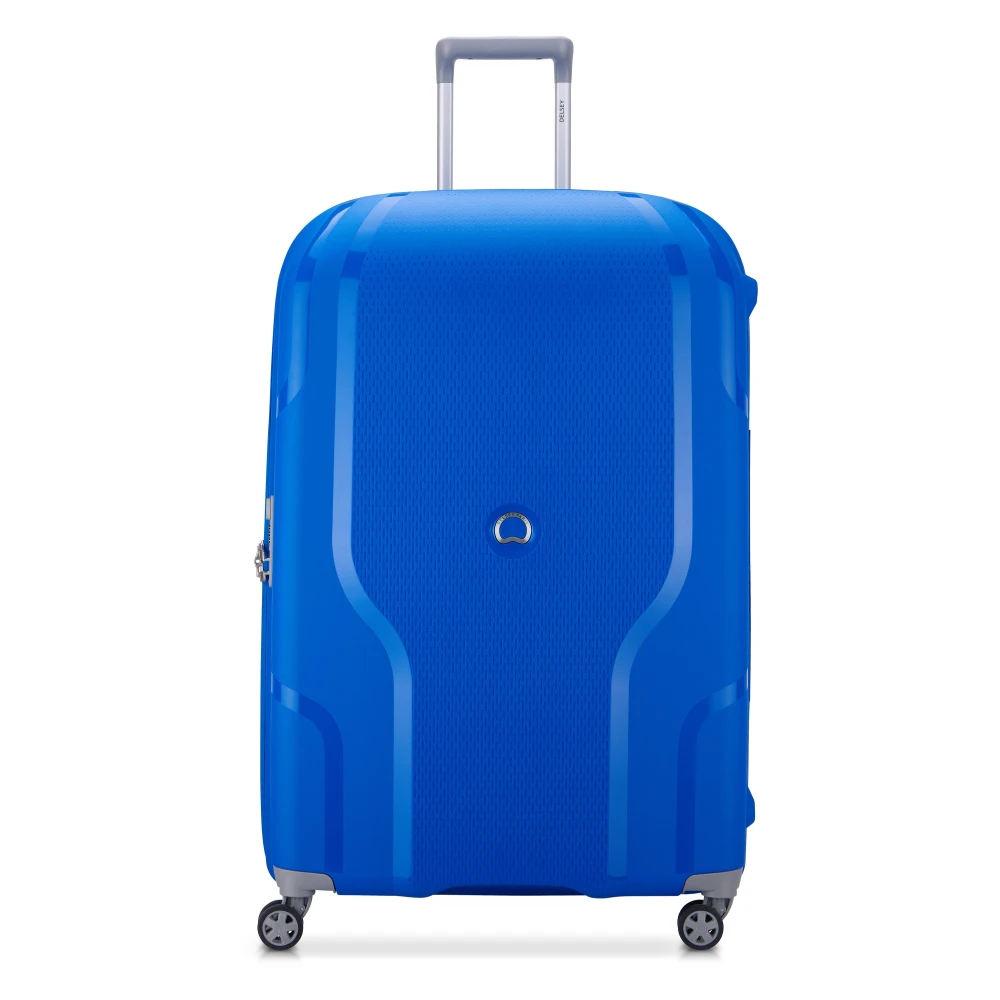 Delsey Clavel Hard Ekstra Stor Utvidbar Koffert Med 4 Hjul 83 cm Blå