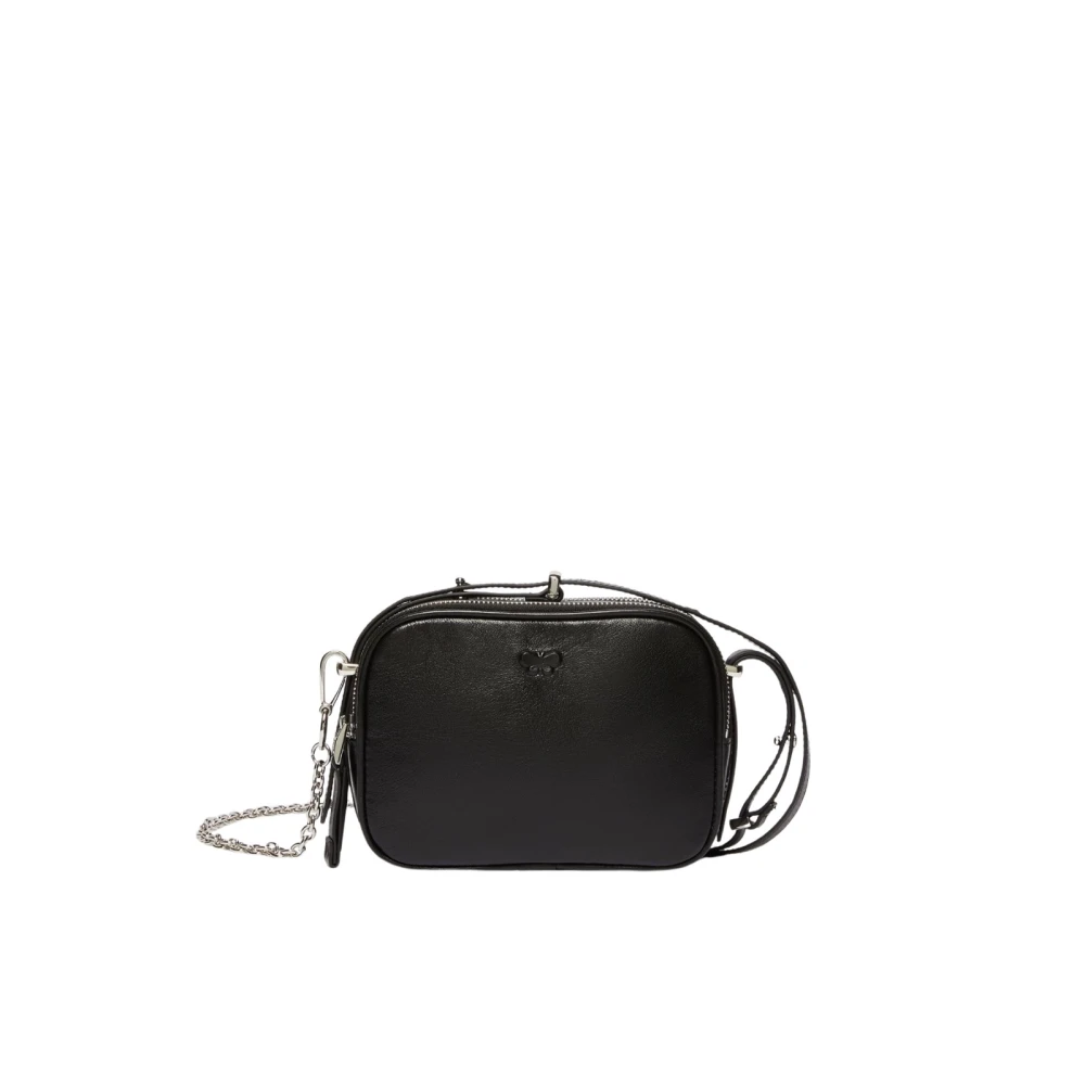 Max Mara Weekend Stijlvolle leren crossbody tas Black Dames