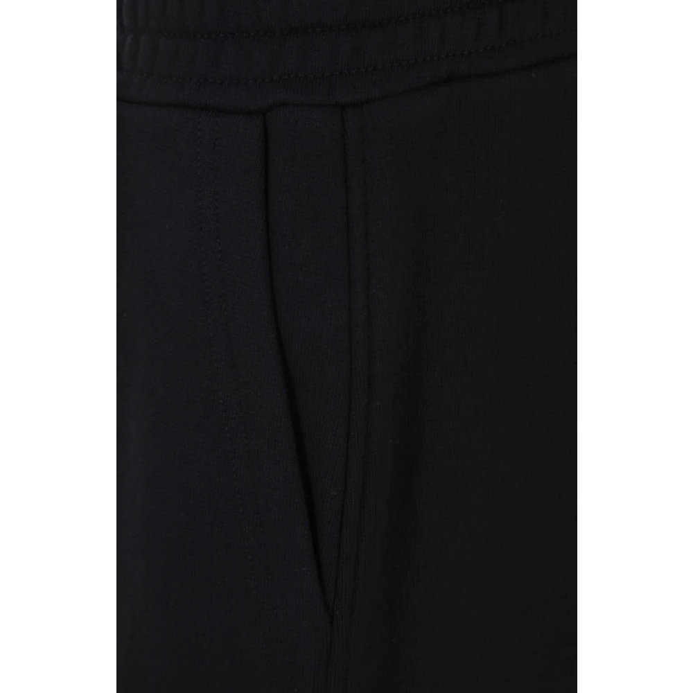 Givenchy Zwarte Jersey Katoenen Jogging Shorts met Logo Print Black Heren