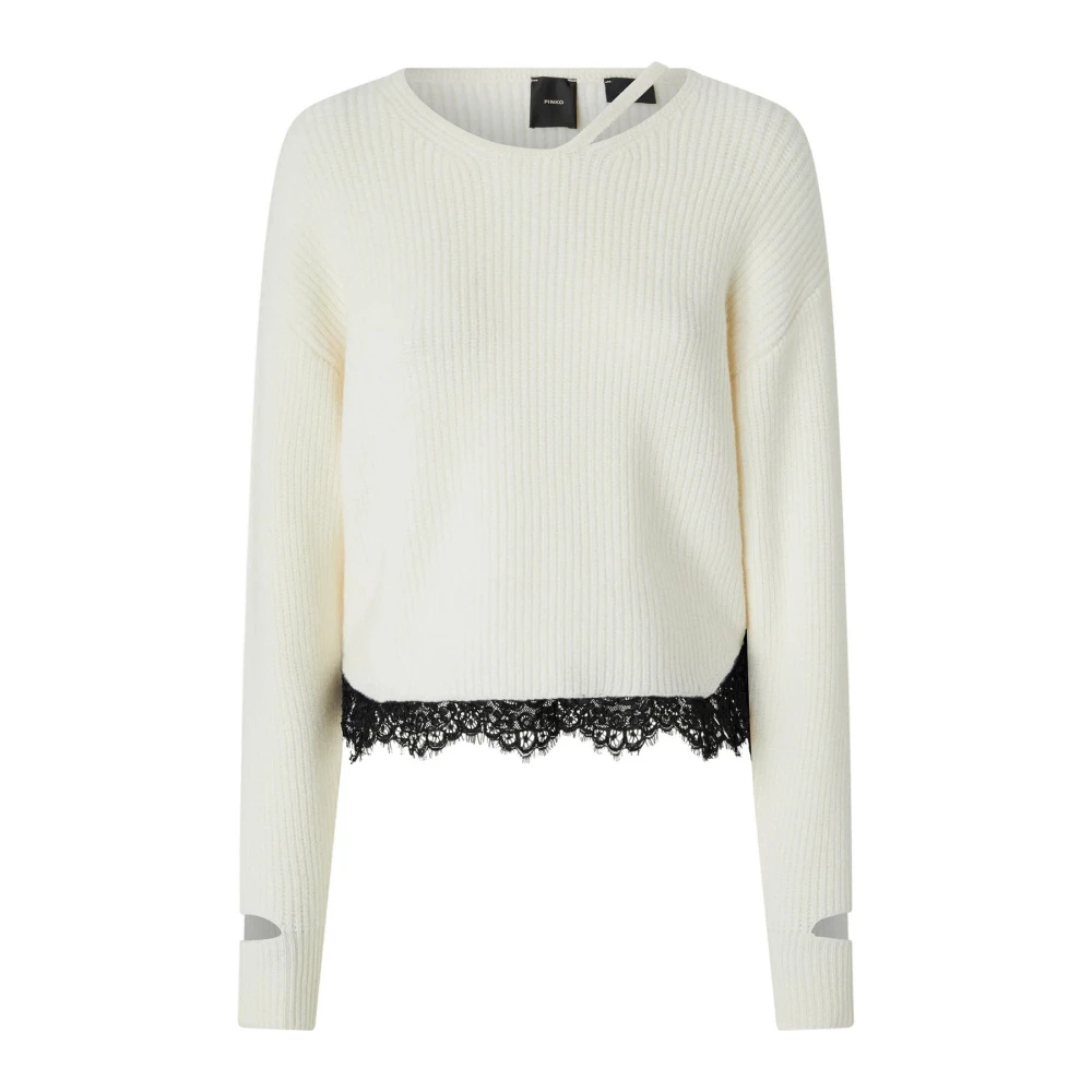 pinko Wollen Trui White Dames