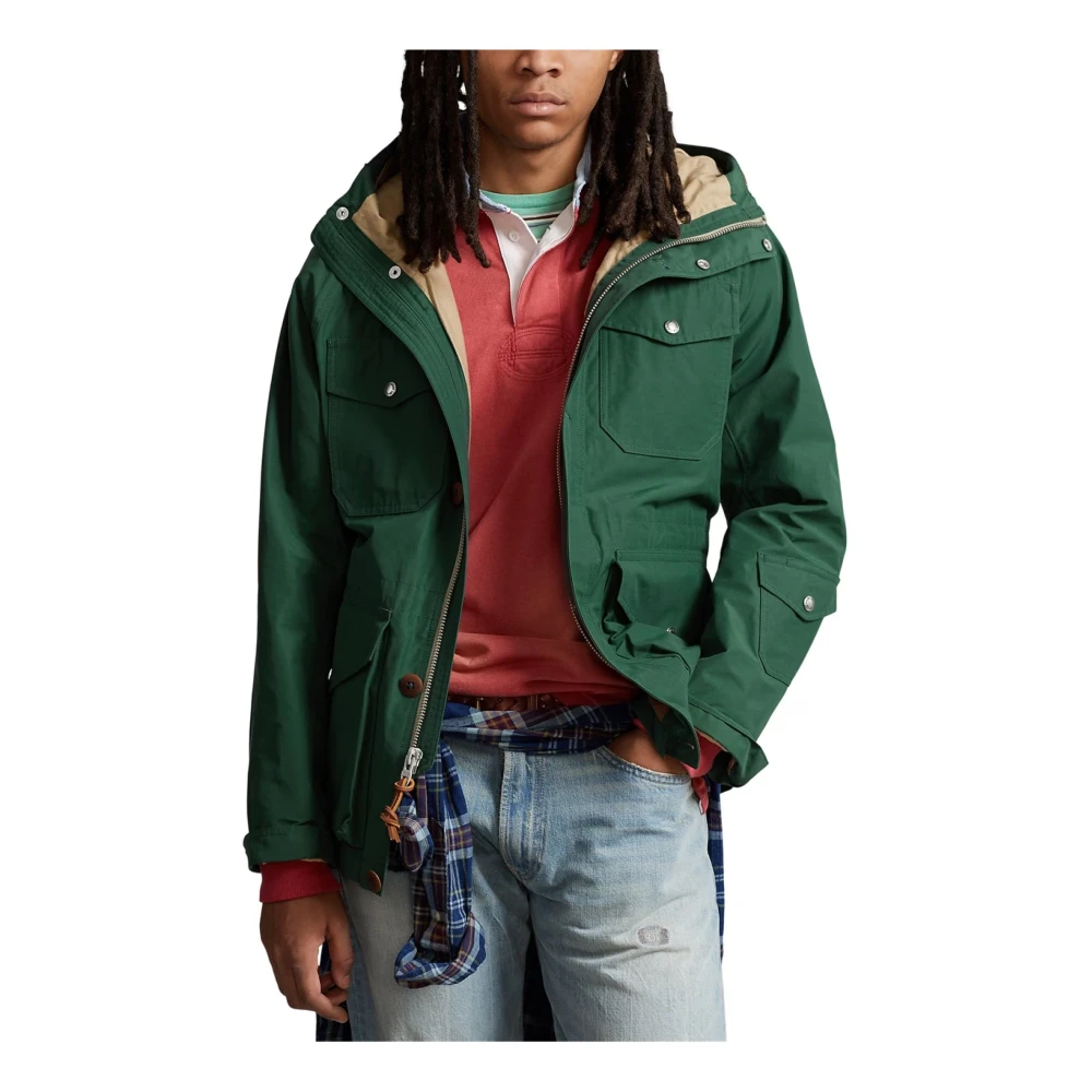 Polo Ralph Lauren Groene Field Jacket Rits Logo Green Heren