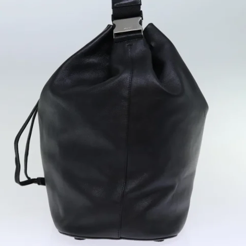 Prada Vintage Pre-owned Leather prada-bags Black Dames