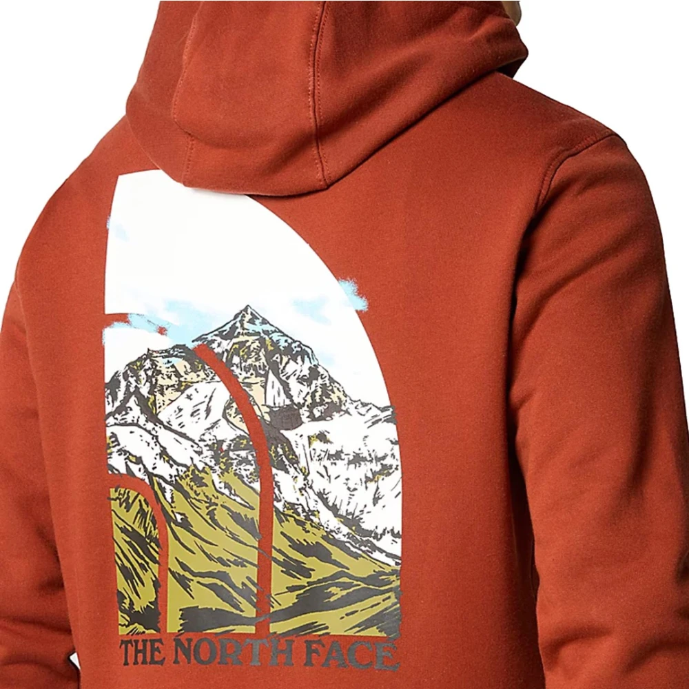 The North Face Seizoensgebonden grafische hoodie Orange Heren