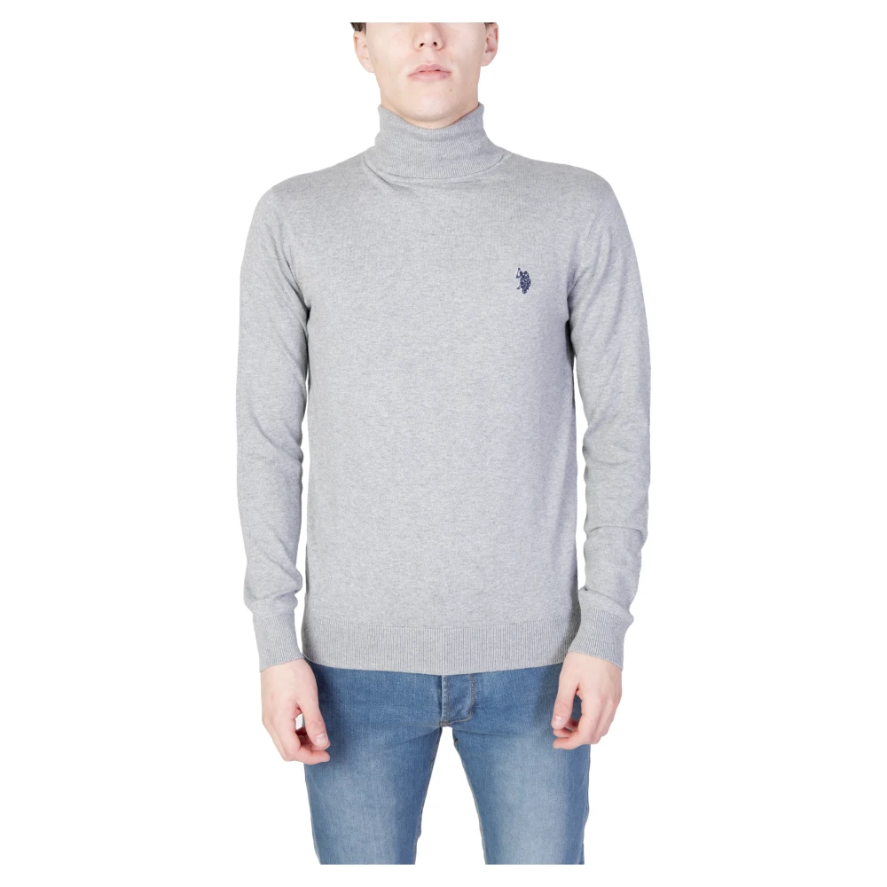U.s. Polo Assn. Men's Gray Turtlenecks, 2XL, Dolcevita Uomo Turtleneck