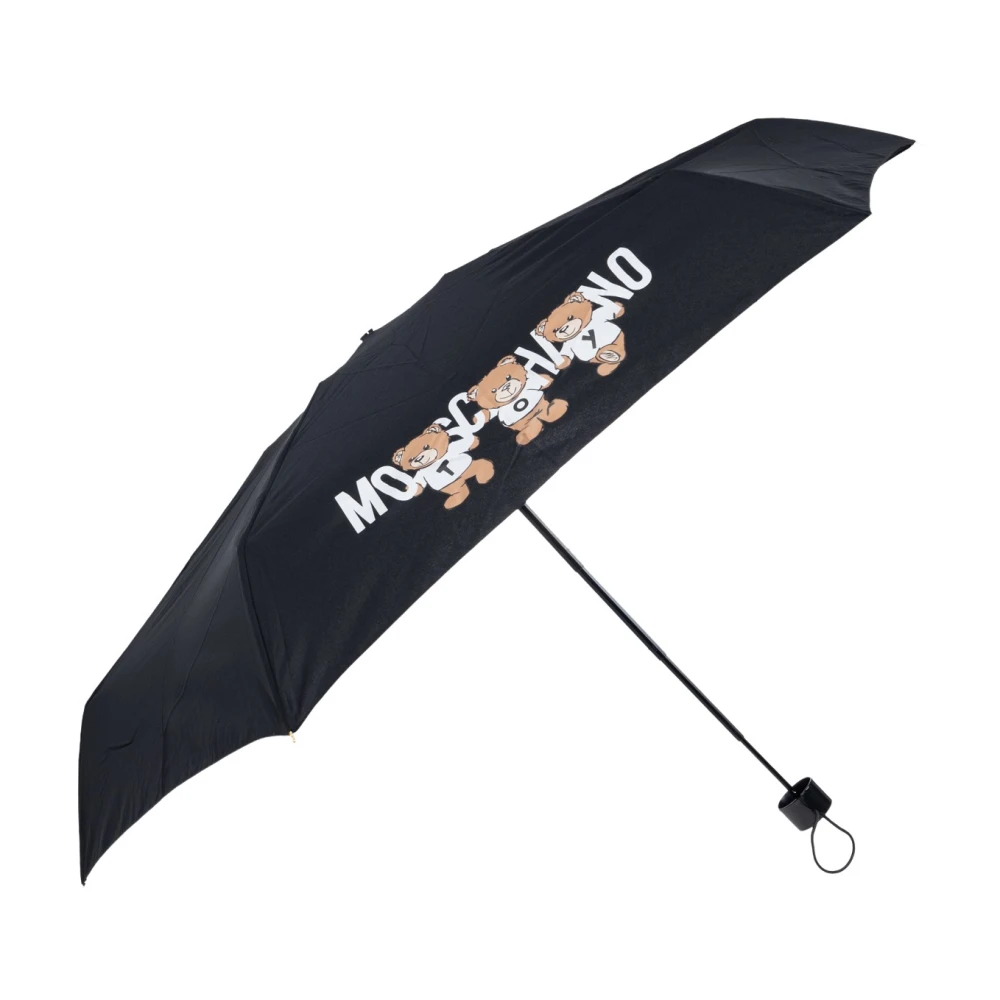 Moschino Paraplu met logo Black Unisex