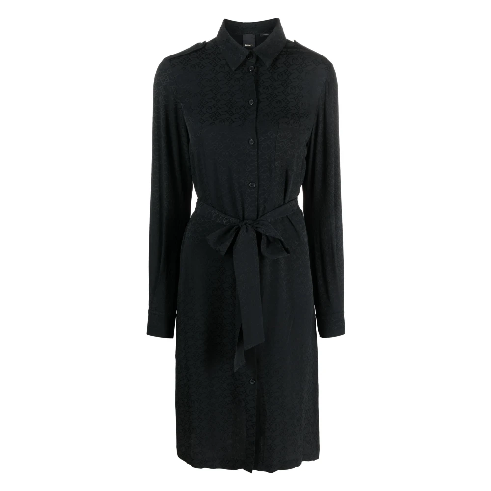 Pinko Women's Black Shirt Dresses, Xs, Alicia Dress