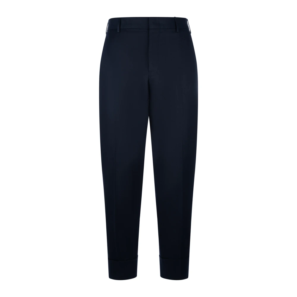 PT Torino Cropped Trousers Blue Heren
