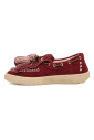 mocassins-en-daim-rouge-avec-pompon