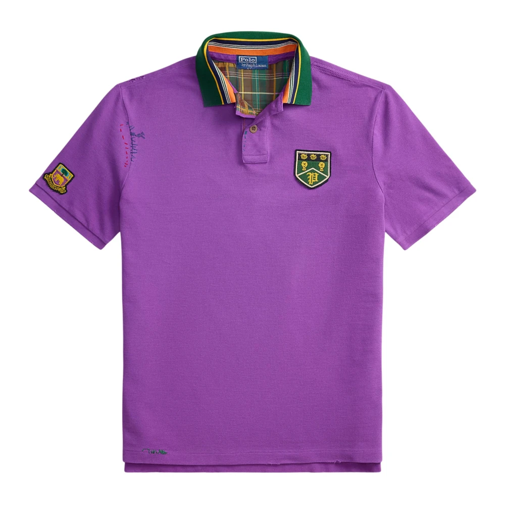 Ralph Lauren Men's Purple Polo Shirts, Xl, Classic Fit Piqué Polo
