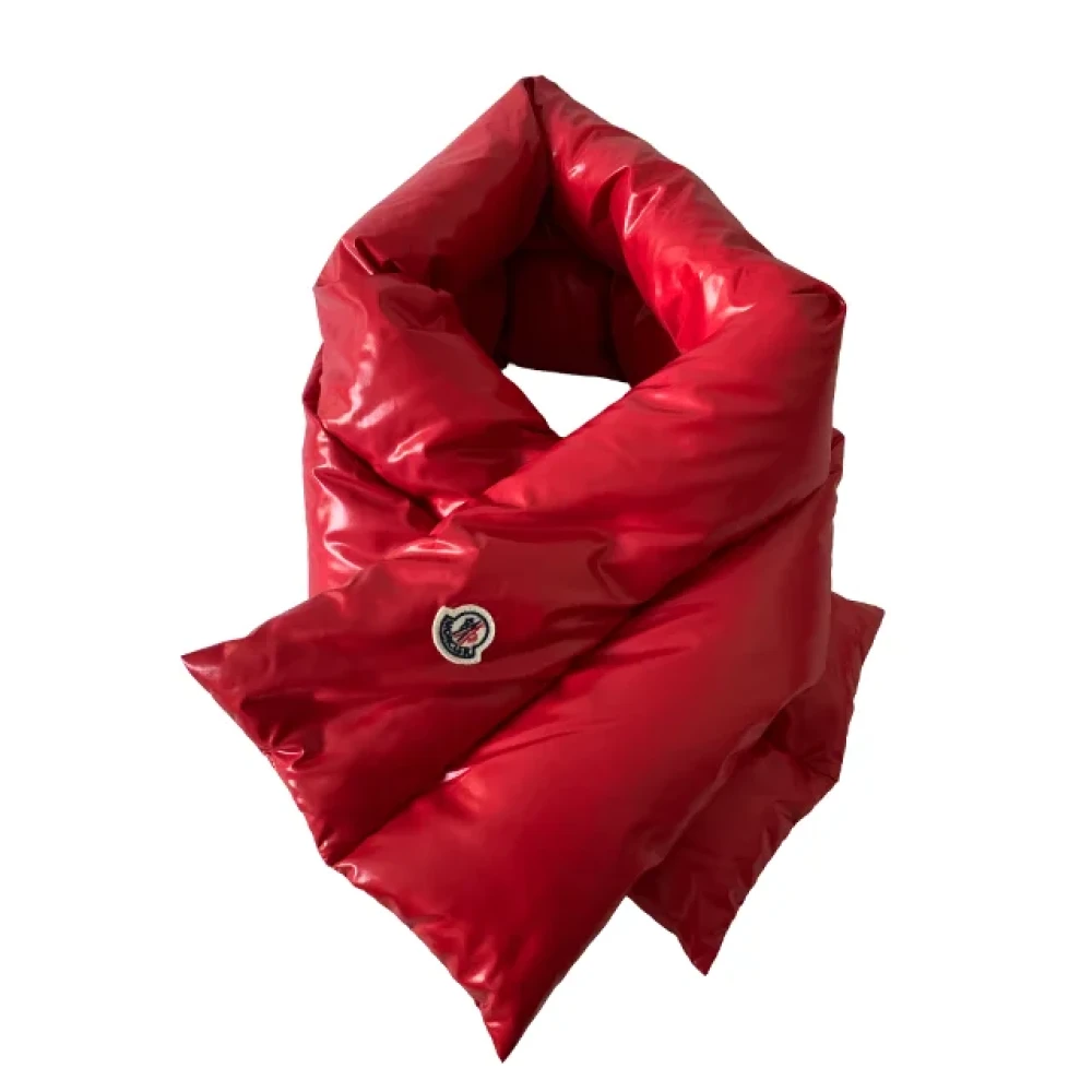 Moncler Pre-owned Silk scarves Red Dames